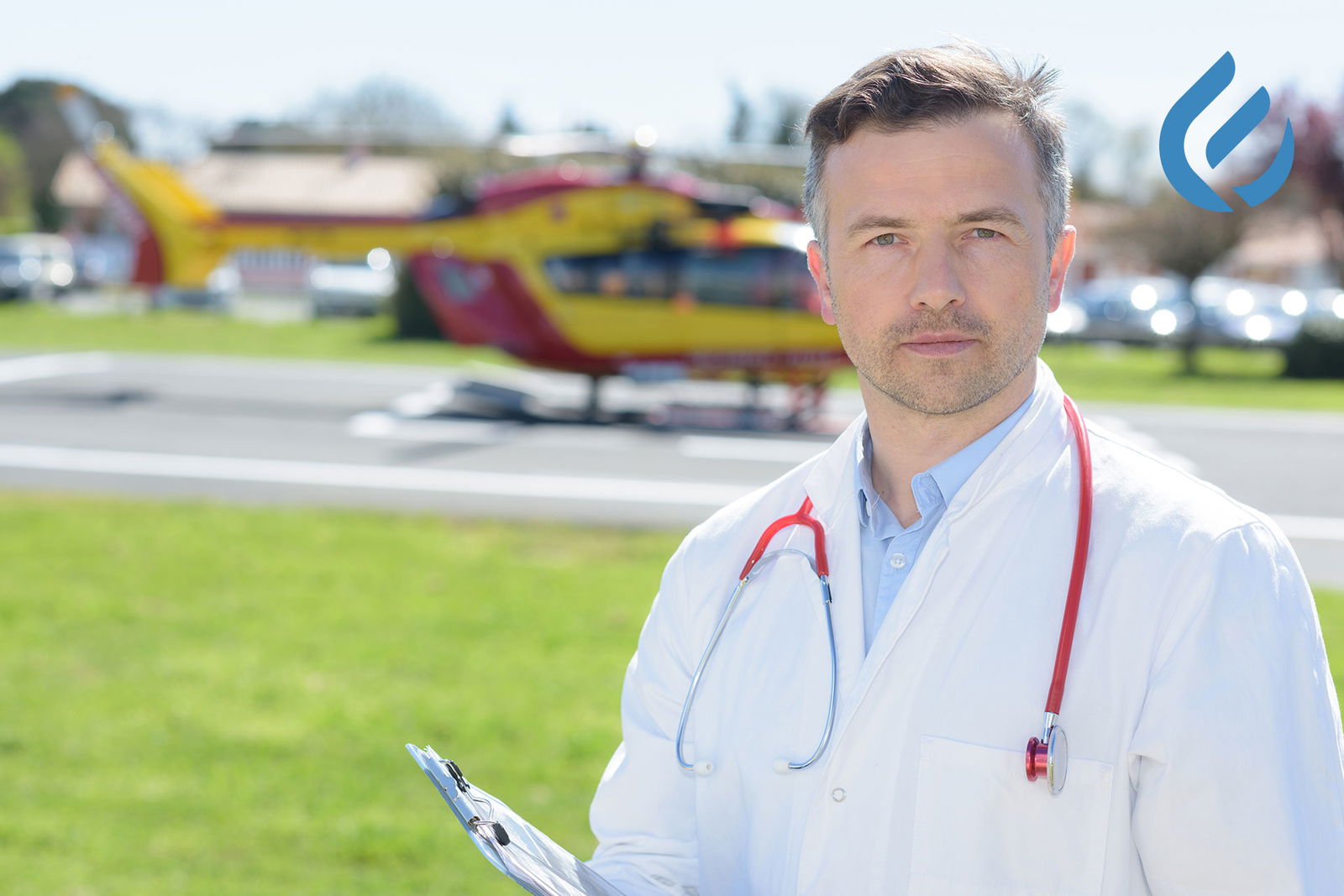 Medical repatriation with medical plane or medical helicopter